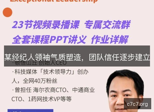 某经纪人领袖气质塑造,团队信任逐步建立 某经纪人领袖气质塑造,团队信任逐步建立